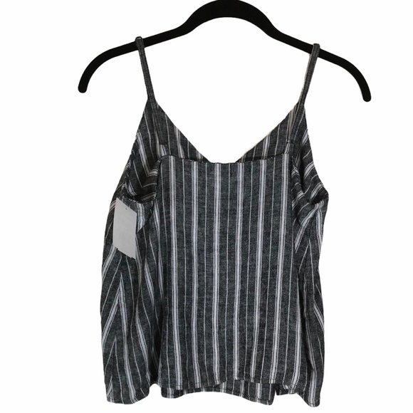 Abound XS or XXS Linen Striped Tank Top Blue White Nordstrom Shirt Light - Picture 7 of 8